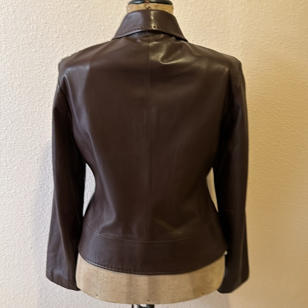 Gorgeous Brown Leather Jacket - image 3